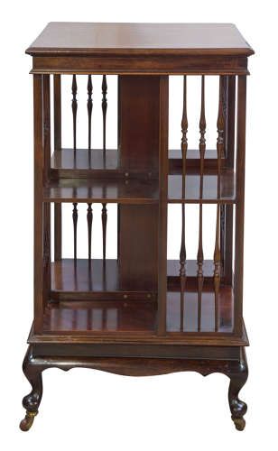 Mahogany Revolving Bookcase