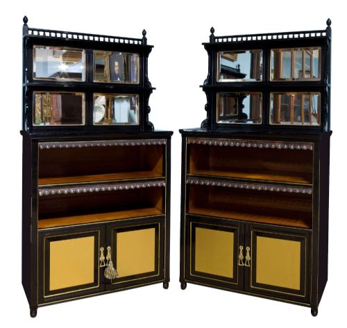 Pair of Aesthetic Movement Cabinets C1880