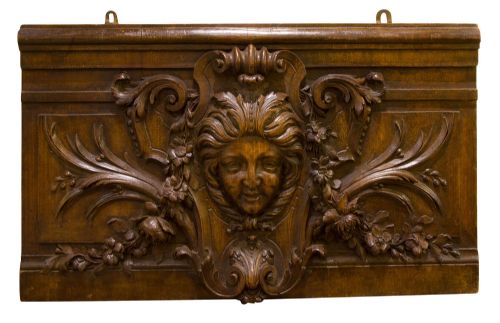 19thc Carved Limewood Panel