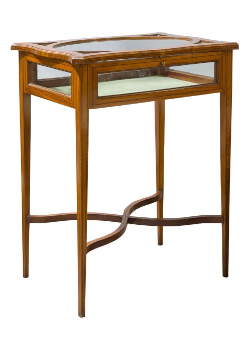 Late 19thc Inlaid Satinwood Bijouterie Table