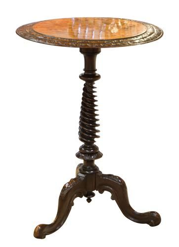 Victorian Walnut Lamp Table