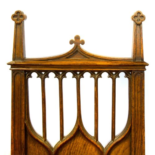 GOTHIC REFORM OAK HALL CHAIR - ADDITIONAL PHOTO 3