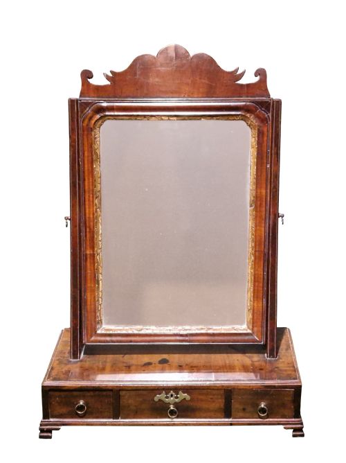 George III Mahogany Toilet Mirror