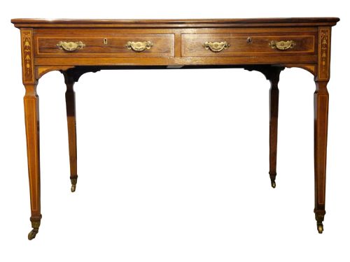 Rosewood Two Drawer Writing Table