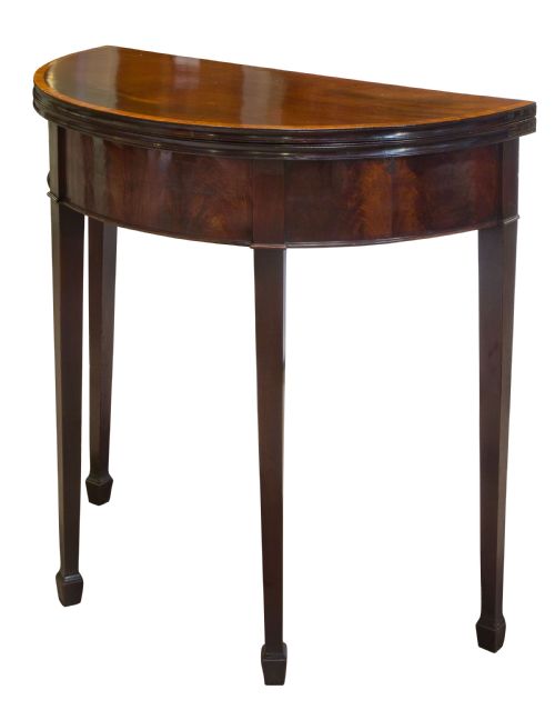 Geo III Mahogany and Tulipwood Card Table