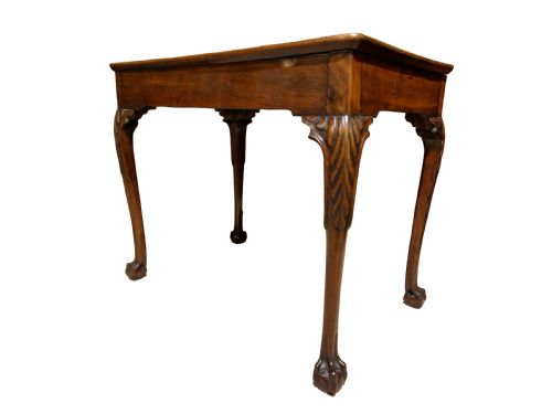 IRISH MAHOGANY SILVER TABLE - ADDITIONAL PHOTO 2
