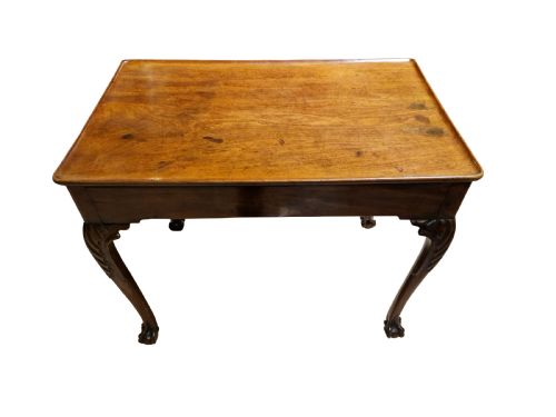 IRISH MAHOGANY SILVER TABLE - ADDITIONAL PHOTO 4