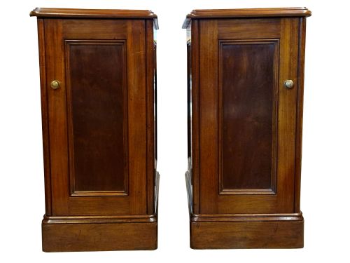 Pair of Victorian Mahogany Bedside Cupboards