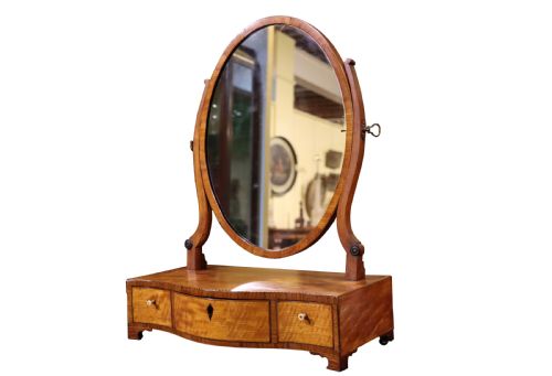 GEORGE III BOX BASE TOILET MIRROR - ADDITIONAL PHOTO 2