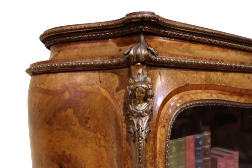 EXCEPTIONAL BURR WALNUT KINGWOOD SIDE CABINET - ADDITIONAL PHOTO 3