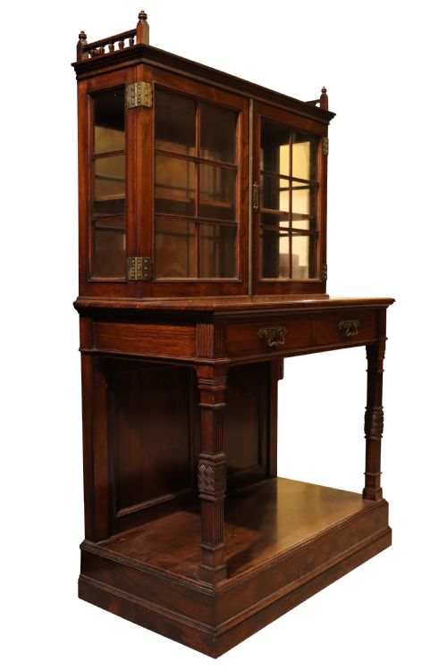 FINE QUALITY ROSEWOOD CABINET ON STAND - ADDITIONAL PHOTO 1