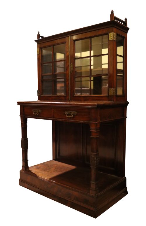 FINE QUALITY ROSEWOOD CABINET ON STAND - ADDITIONAL PHOTO 2