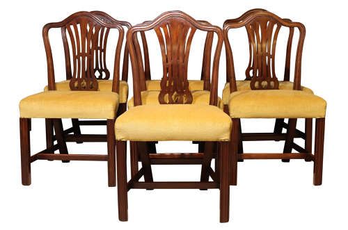 Set of 8 Mahogany Dining Chairs