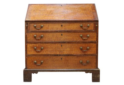 GEORGE III OAK BUREAU - ADDITIONAL PHOTO 4