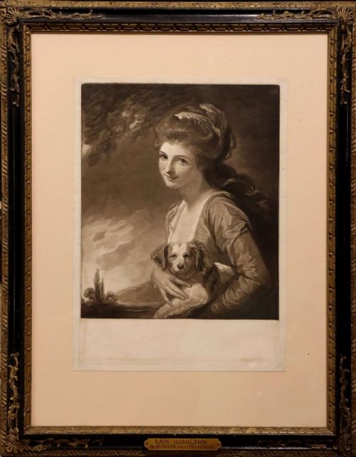 Mezzotint of Lady Hamilton