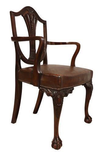 Georgian Mahogany Arm Chair