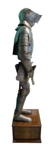 fig 1. 19th Century Etched Suit of Armour – German 16th Century Style, Circa 1880