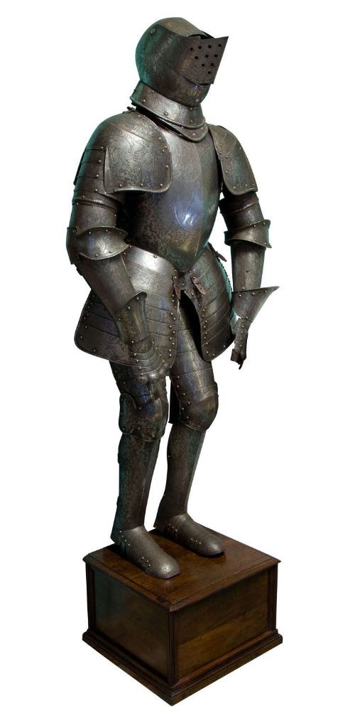 19th Century Etched Suit of Armour – German 16th Century Style, Circa 1880