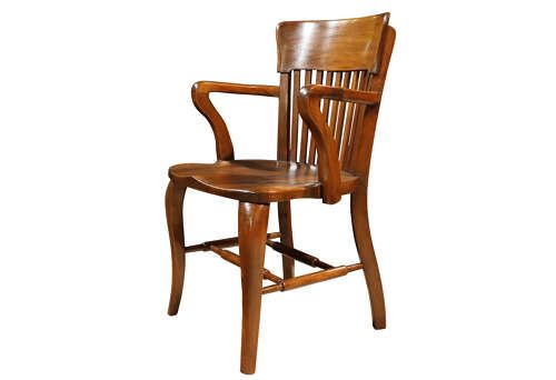 fig 1. Mahogany Desk Chair, circa 1900