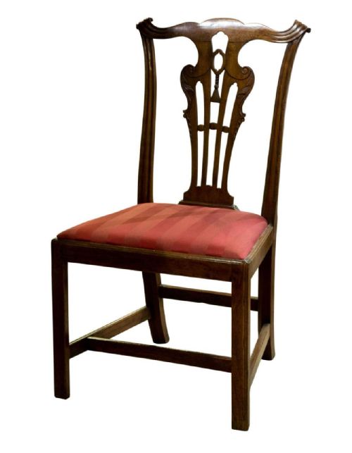 GEO III CARVED WALNUT CHAIR - ADDITIONAL PHOTO 1