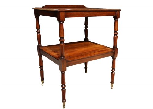 EARLY 19TH CENTURY MAHOGANY TWOTIER READING TABLE SIDE TABLE CIRCA 1820 - ADDITIONAL PHOTO 1
