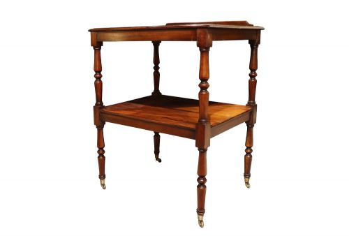 EARLY 19TH CENTURY MAHOGANY TWOTIER READING TABLE SIDE TABLE CIRCA 1820 - ADDITIONAL PHOTO 3