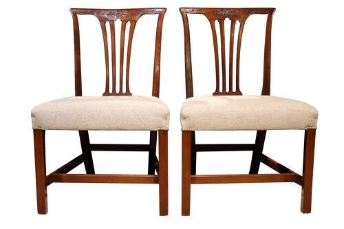 SET OF SIX GEORGIAN MAHOGANY DINING CHAIRS - ADDITIONAL PHOTO 3