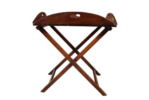 William IV Mahogany Butler's Tray on Folding Stand, C.1830