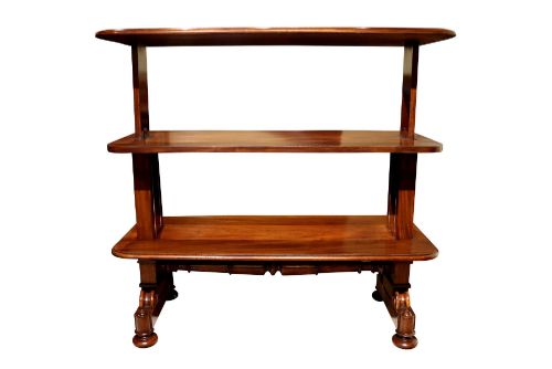 William IV Mahogany Rise & Fall Three-tier Buffet, Circa 1830