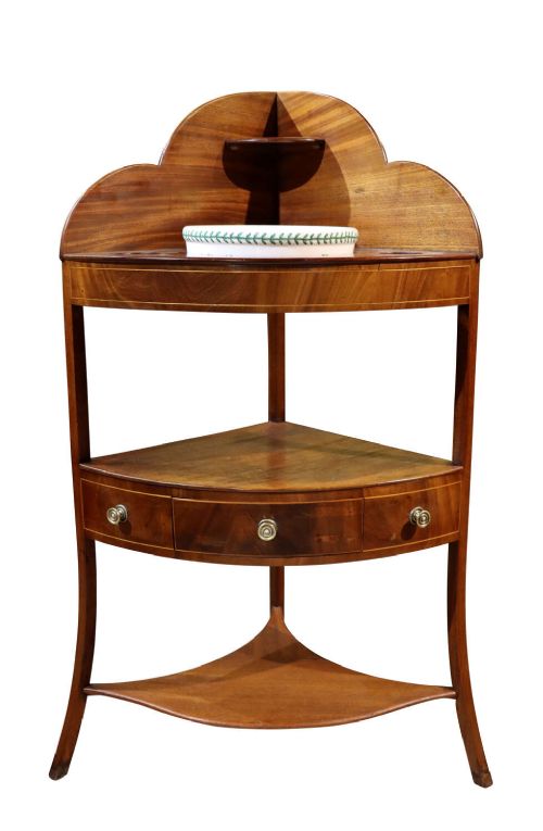 George IV Mahogany Corner Washstand, Circa 1830