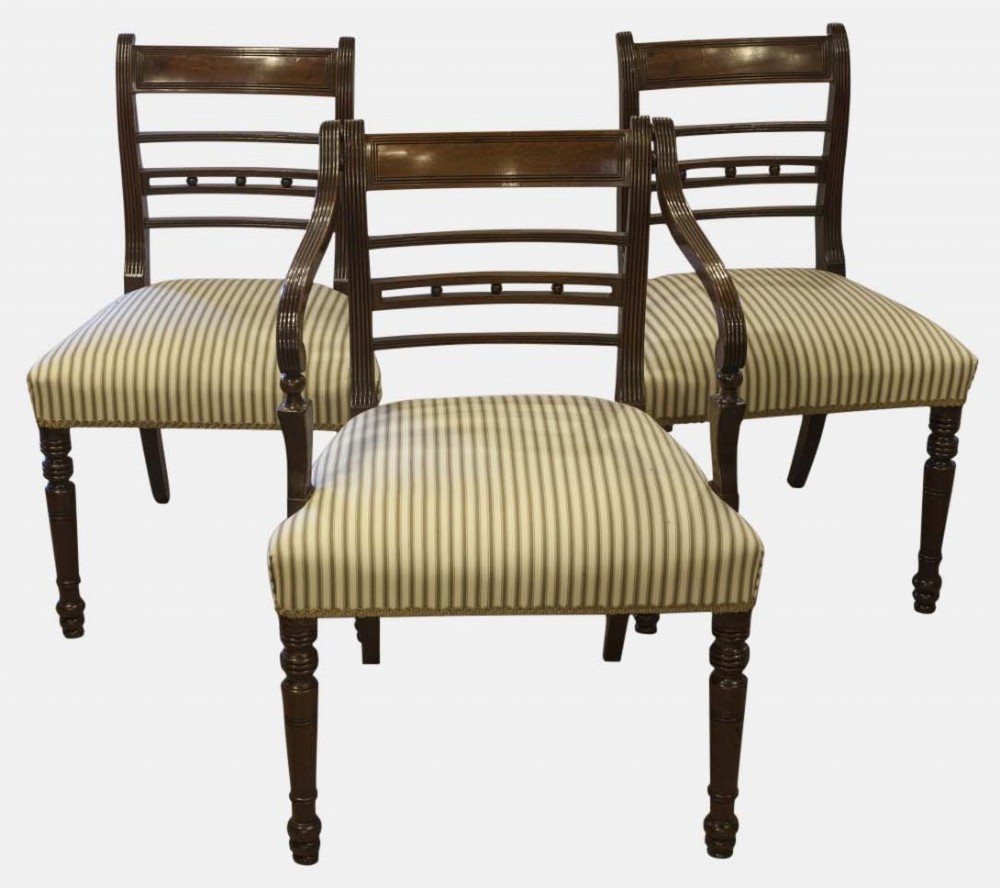 Six Regency Mahogany Dining Chairs