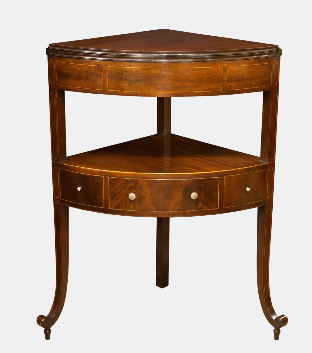 Mahogany Corner Wash Stand