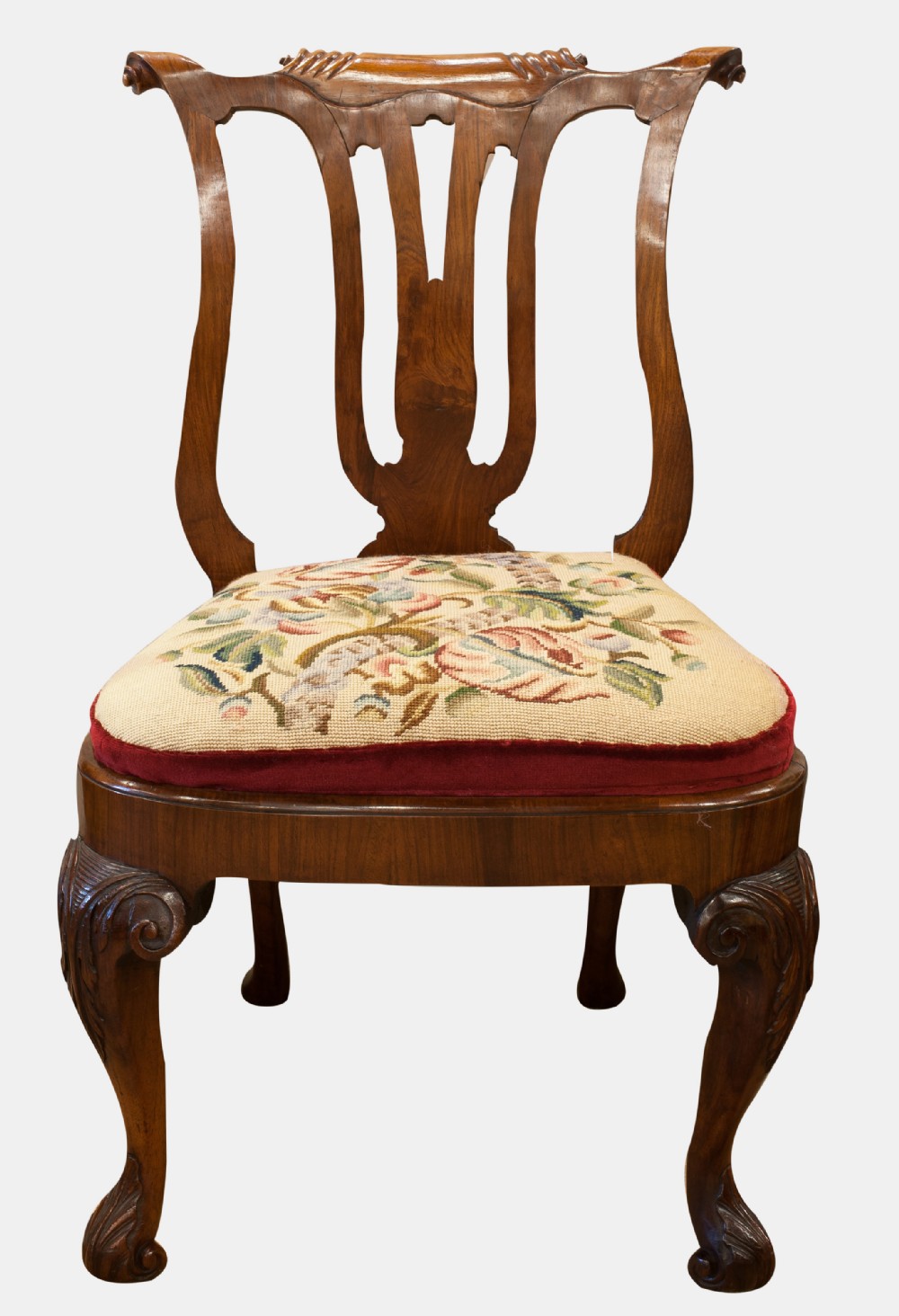 Carved Padouk Wood Chair