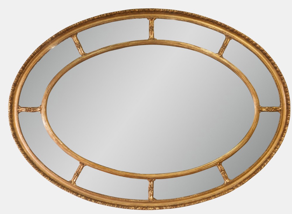 Oval Gilt Mirror