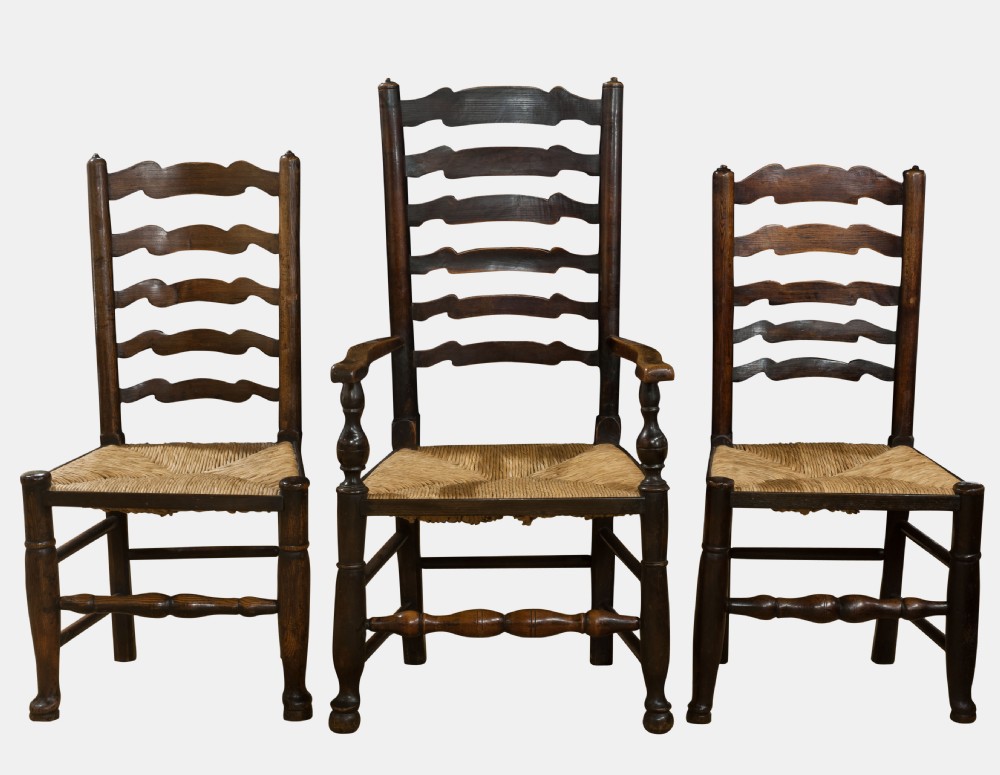 Set of 8 Ladderback Chairs