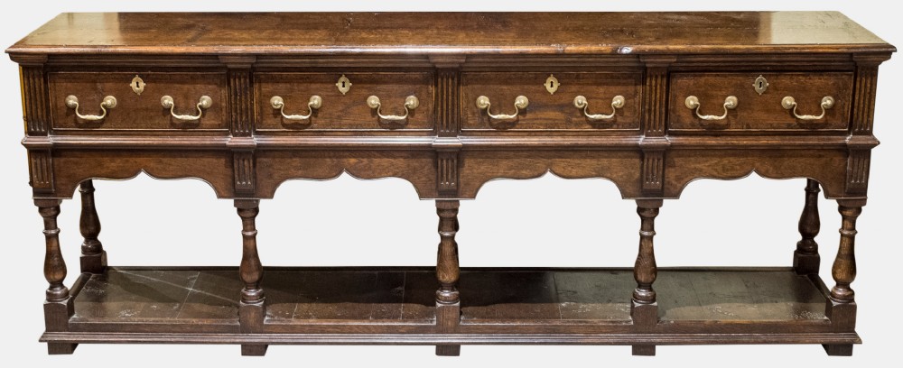 Solid Oak Potboard Dresser