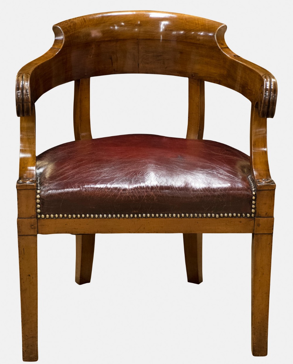 French Empire/ Charles X Fruitwood Desk Chair