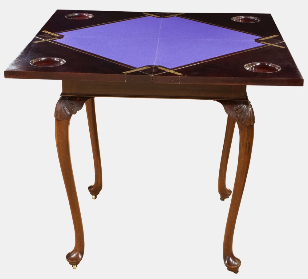 Edwardian Mahogany Envelope Card Table