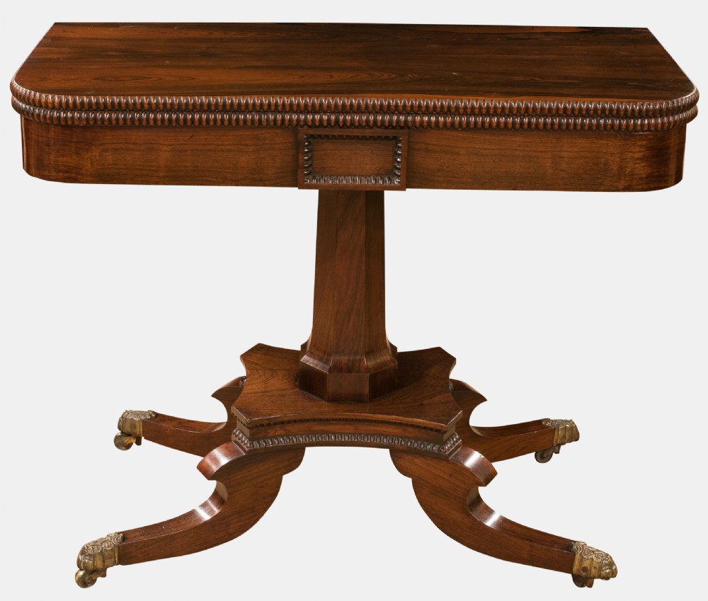 Regency Rosewood Card Table