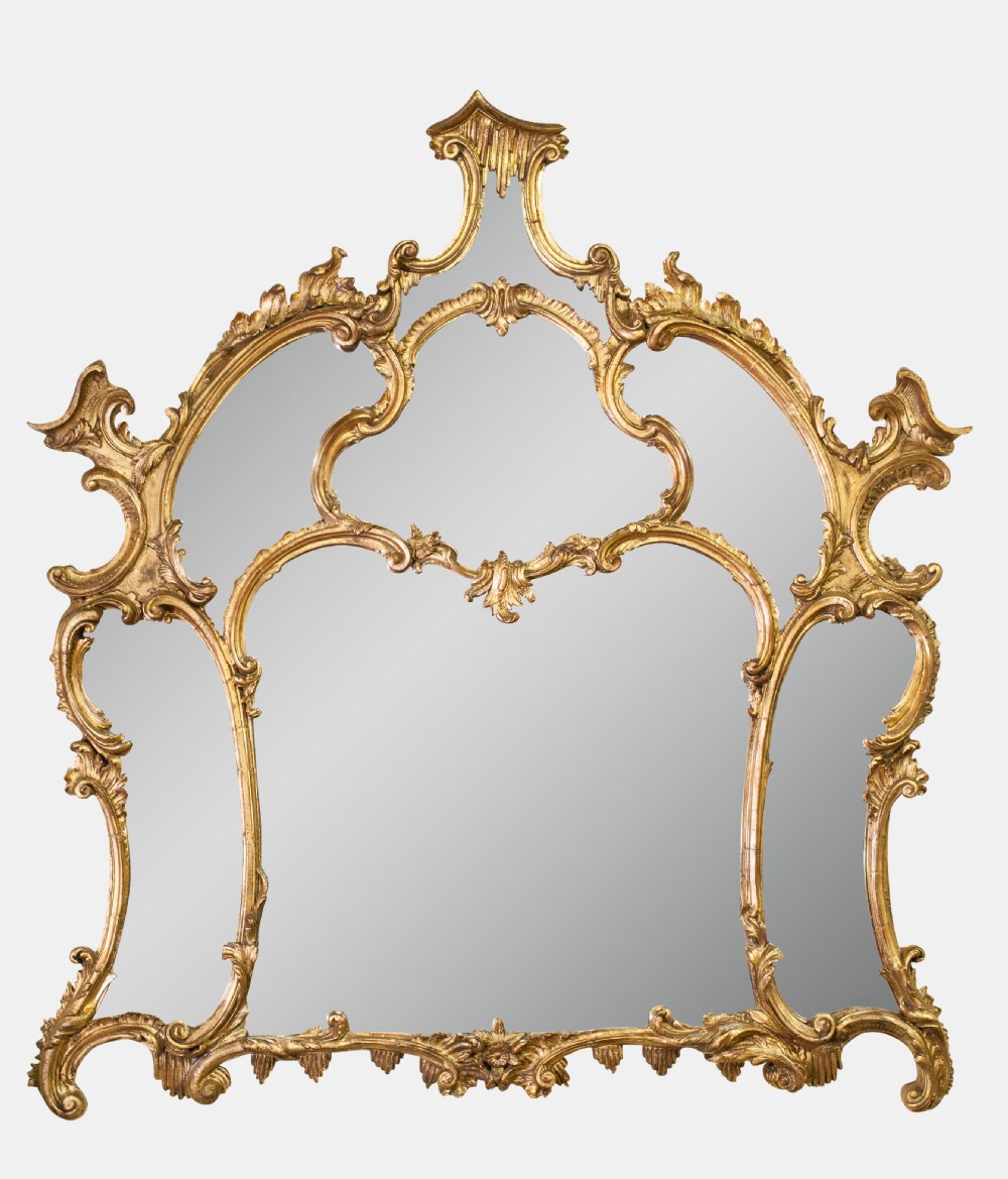 Chinese Chippendale Carved Mirror
