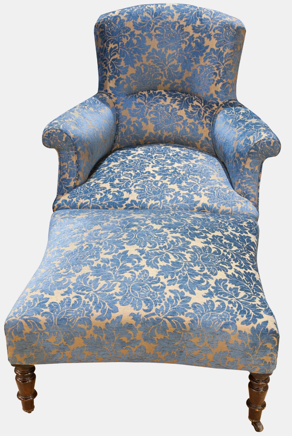 Victorian Tub Armchair and Footstool