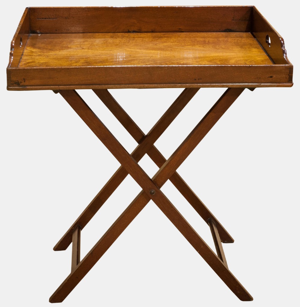 Mahogany Butlers Tray on Stand