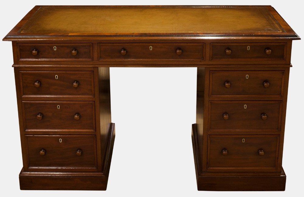 Mahogany Pedestal Desk