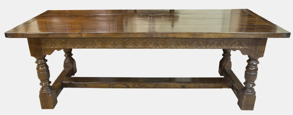 Large Oak Refectory Table