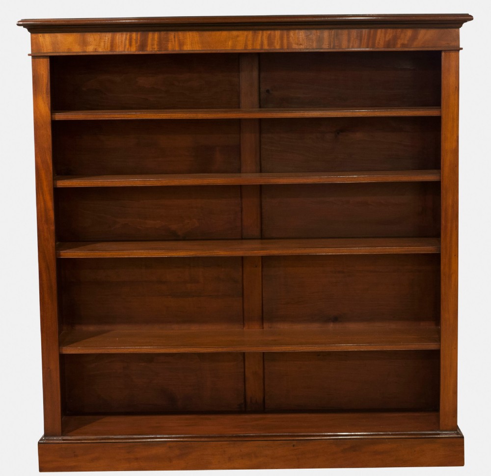 Mahogany Open Bookcase