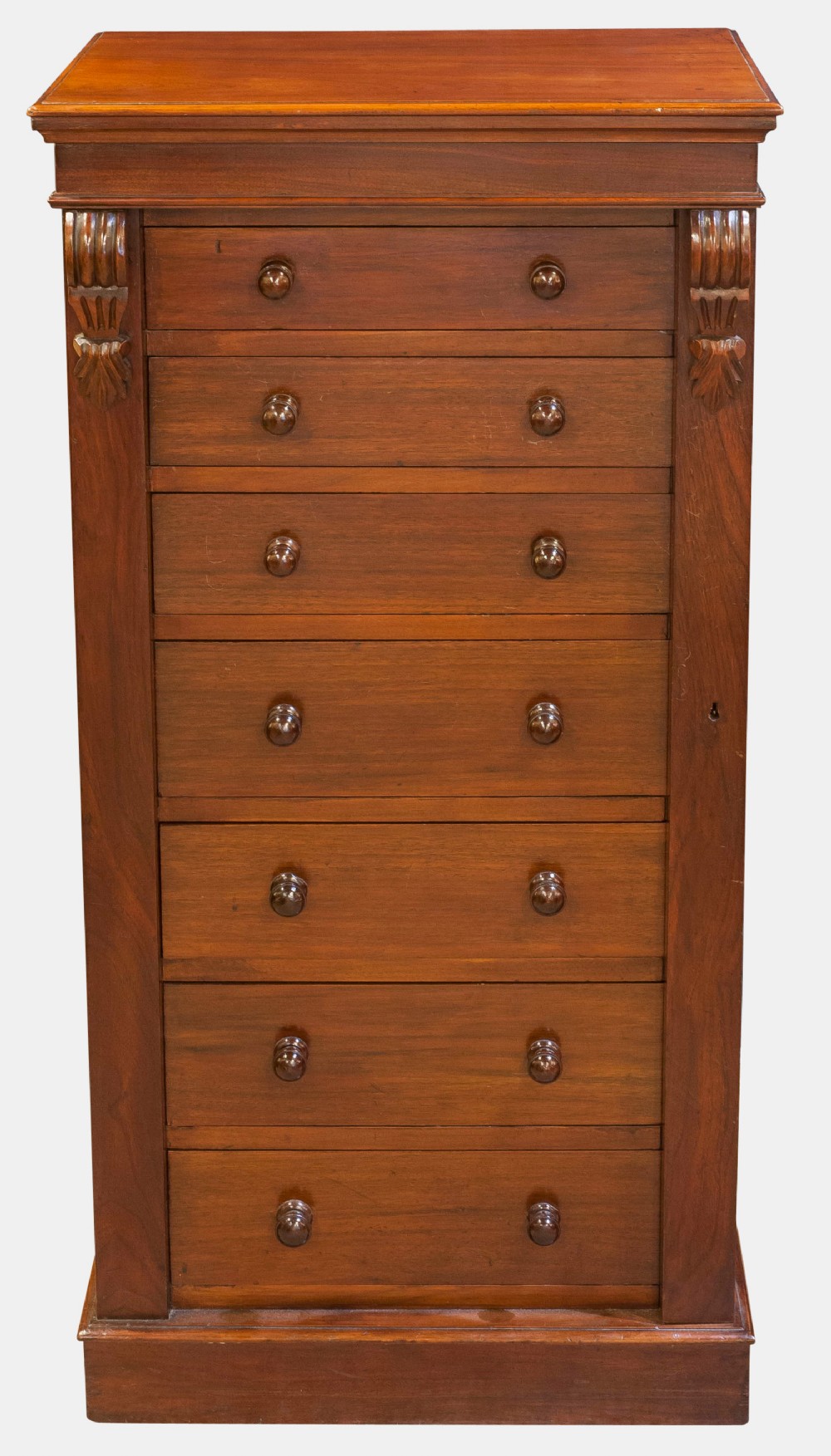 Victorian Walnut Wellington Chest