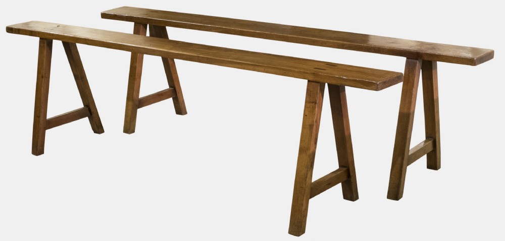 Pair of Cherrywood Benches