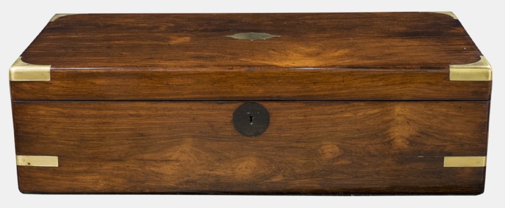 Rosewood & Brass Writing Slope