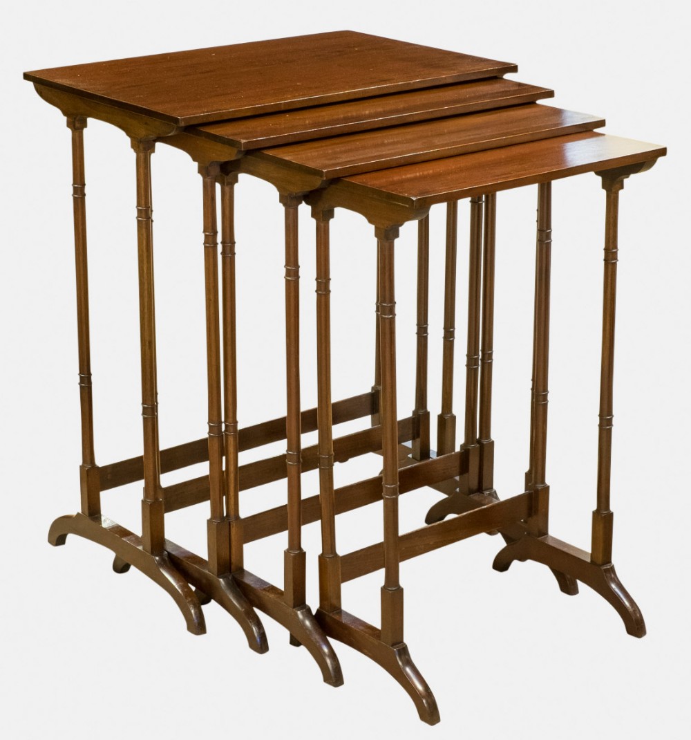 Quartetto Nest of Mahogany Tables