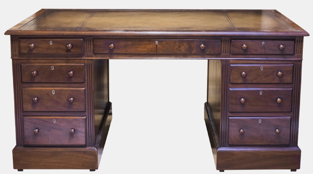 Victorian Oak Partners Desk